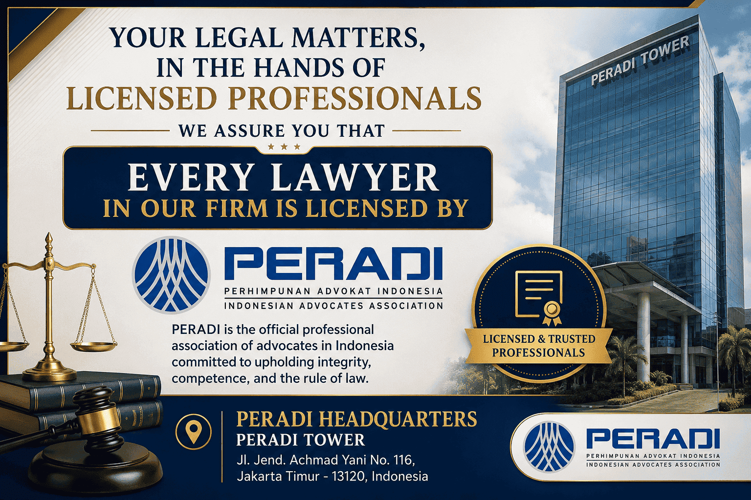 PERADI - Indonesian Advocates Association Affiliate